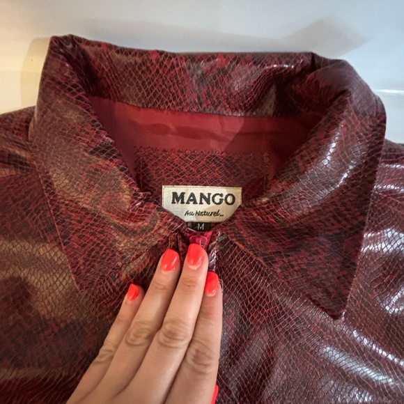 Vintage mango faux leather snake skin vest - Picture 3 of 4